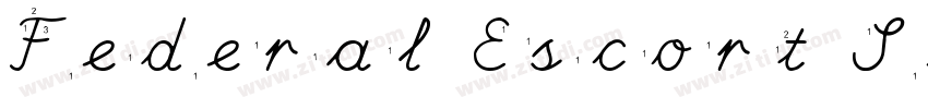 Federal Escort Semi 字体转换